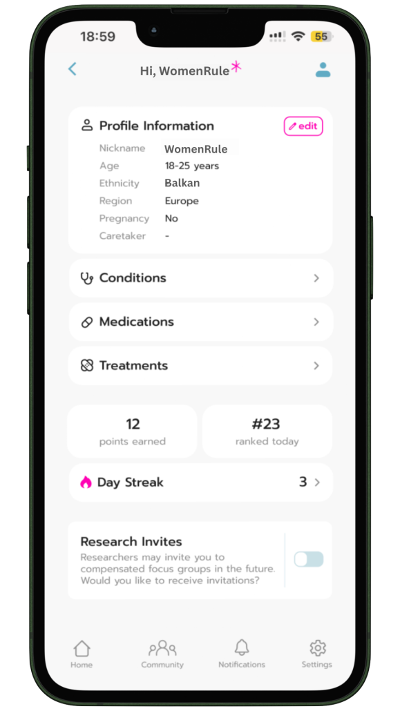 Astra Women's Health Tracking App